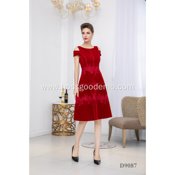 Fall Boat Neck Simple Elegant Formal Party Evening Dress Banquet